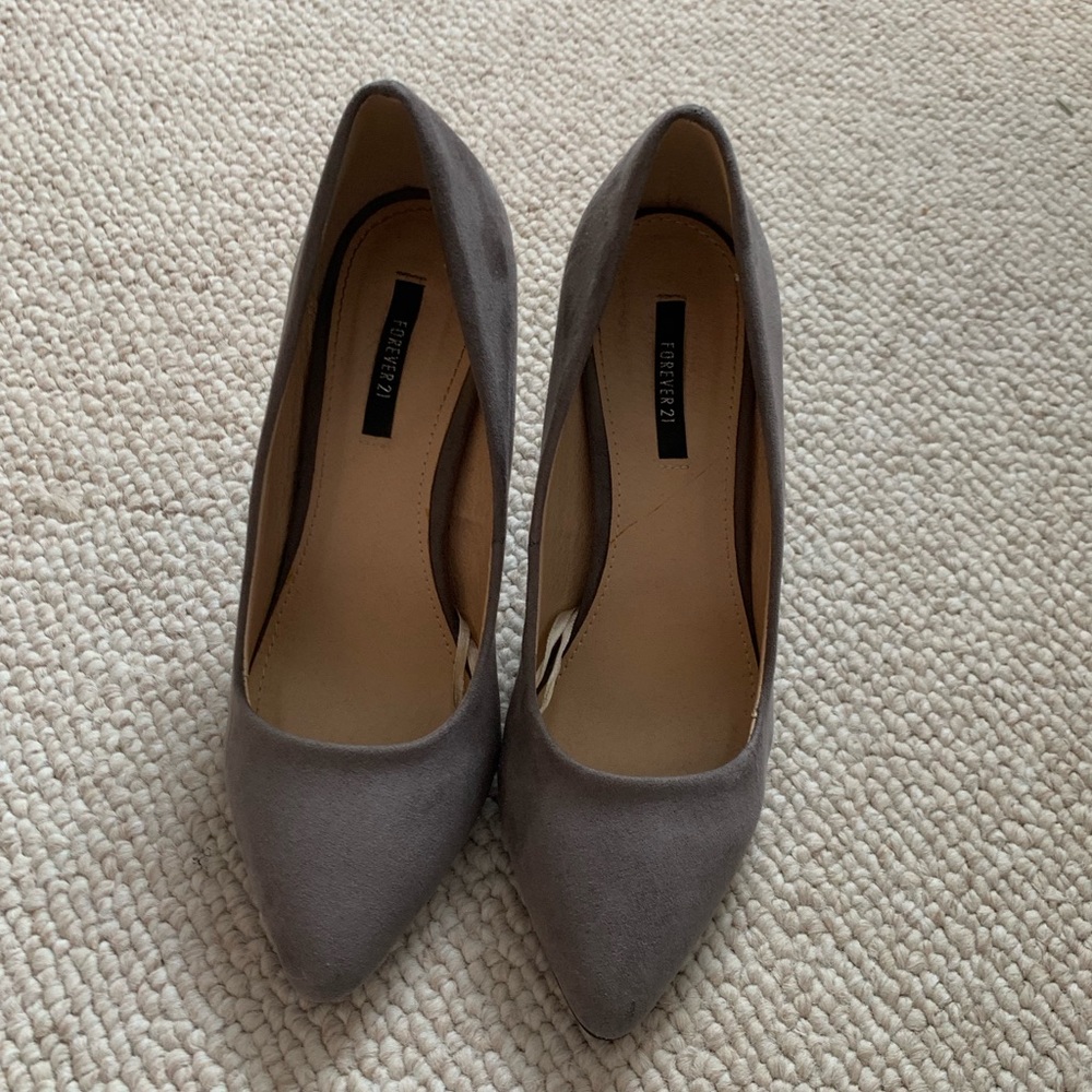 Gray Forever 21 Heels